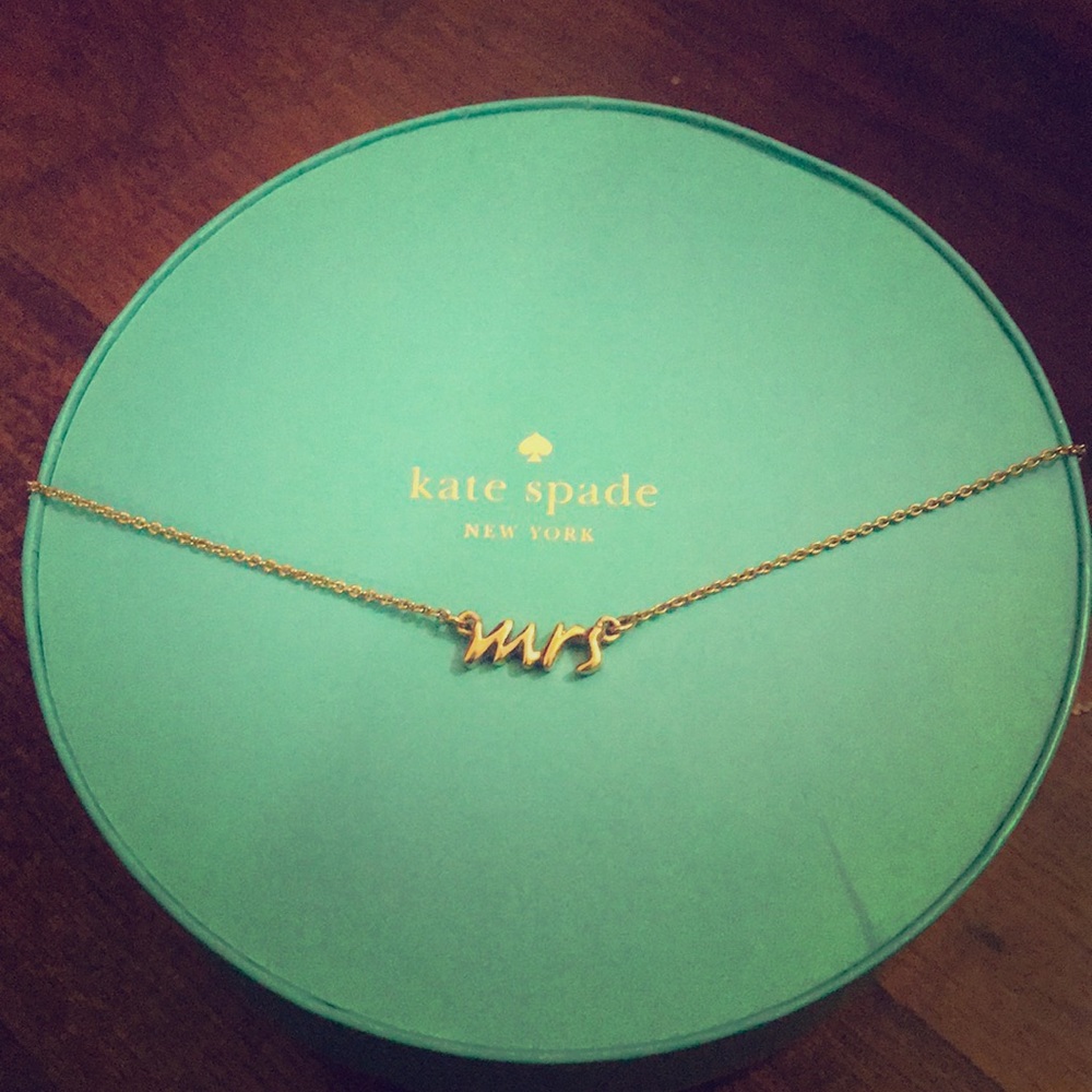 Kate Spade “Mrs” Necklace